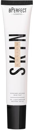 BPerfect Skin Fusion Skin Tint SPF 25 – Lightweight, Buildable Skincare Hybrid for a Radiant, Natural-Look Base – Shade 8 Light/Medium Neutral Beige, 30ml