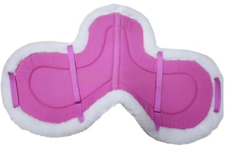 GIYXHU Dressur Sattel Pad Nicht-Slip Weiche Praktische Bareback Pferd Zurück Decke Reiten for Club Aufwärmen Täglichen Show Für Trail Riding(Pink)