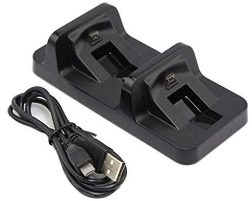 Bodbii Dual USB Charger Universal Wireless Joystick Charging Dock Station Stand Charge Holder Base Replacement for PS4