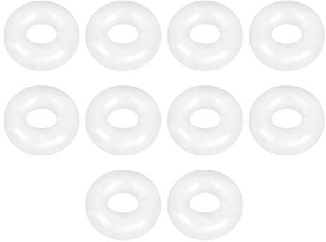 Sourcingmap, O-ring in silicone, diametro interno 4 mm, diametro interno 10 mm, larghezza 3 mm, guarnizione di tenuta 10 pezzi