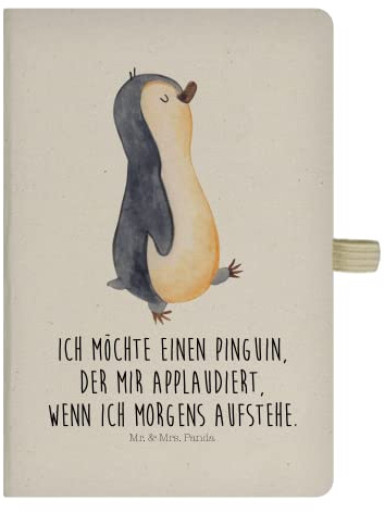 Mr. & Mrs. Panda Skizzenbuch Pinguin marschieren - Geschenk, Familie, Schreibheft, Tagebuch, Bruder, Unausgeschlafen, Reisetagebuch, Adressbuch, Journal, Applaus, Schwester, notizbuch, Aufstehen