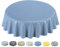 Home Direct Wachstuch Tischdecke Abwaschbar 160cm (Rund 160cm, Grau Blau)