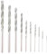 Juego de brocas de diamante, 10 piezas / juego Juego de brocas con punta de diamante Brocas para piedra de baldosas de vidrio 0.8-4.0mm,