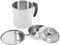 Bacon Grease Container with Strainer, 1.8L Oil Strainer Pot Oil Storage Container with Fine Mesh Strainer Lid, Easy Grip Handle Cooking Oil Filter for Frying Oil and Cooking Grease