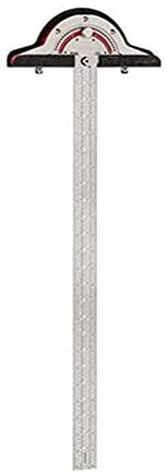 Woodworkers Edge Rule, Winkelmesser Zweiarm Holzbearbeitungs Lineal, T-Loch Lineal Präzisionsmarkierung T-Rule Carpenter Messwerkzeug Student Drawing Stone Painting Künstler