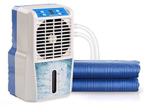 Mattress Cooler Air-conditioned Water-cooled Mattresses, Silent Comfortable Mattress Cooling System, Cooling Sleep Bed Fan，blue (Size : 0.7X1.6M)
