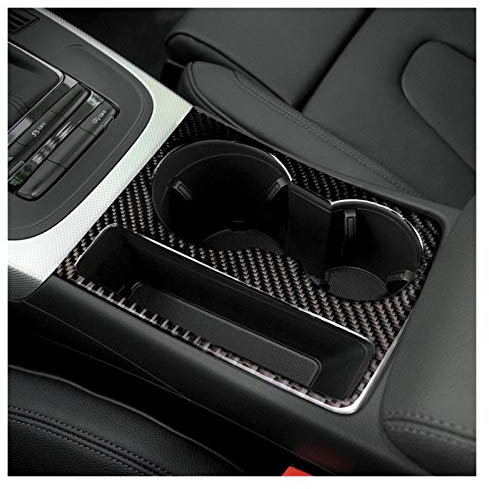 Sky City Auto Styling Interieur Kohlefaser Water Becher Halter Panel Trim Aufkleber Aufkleber Fit für Audi A5 A4 B8 2009-2015 Zubehör