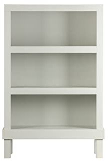 WOOOD Bonk Wohnzimmerschrank mit Offene Regale Nebel - Kommode Sideboard mit 3 Offenen Fächer Wohnzimmerschrank aus Kiefer Holz Schrankwand Lowboard - 160x103x37 cm