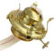 #2 Kerosene Lamp Burner/ Brass Plated Burner/ Oil Lamp Replacement Parts/ Oil Lamp Chimney Holder for Antique Hurricane Lamps (#2 Kerosene Lamp Burner)