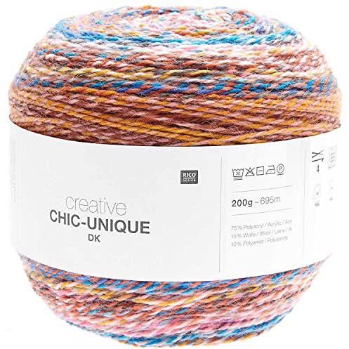 Rico Design Wolle zum Stricken oder Häkeln (09 flames)