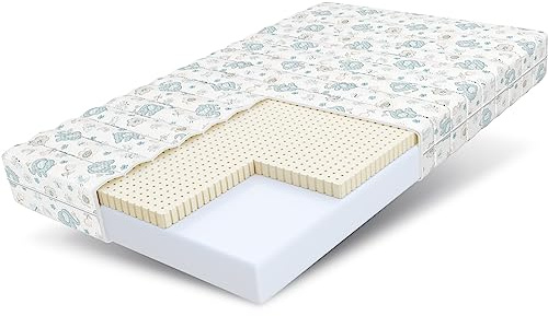 FDM Dream Matratze 80x180 cm Kaltschaum Kindermatratze Höhe 11 cm Härtegrad H2 H3 Öko-Tex Allergikergeeignet Bezug Waschbar Latex Matratzenbezug Dumbo