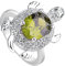 Yowablo Sterling Silber Schildkröte Ring grüner Opal Ring Schildkröte Schmuck Langlebigkeit Geschenk Ringe Hundeleine