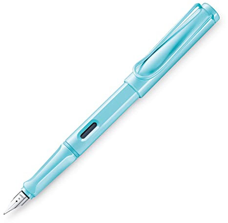 Lamy LD1AS-M Safari Füllfederhalter, M, mittlere Spitze, Aqua Sky Dual Use, Limited Edition