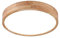 LIGKIN LED Deckenlampe Holz 24W Deckenleuchte Rund 30cm Kaltweiß 6500K Durchmesser Modern Küchenlampe Lampe Wohnzimmer für Balkon Flur Babyzimmer Schlafzimmer Esszimmer