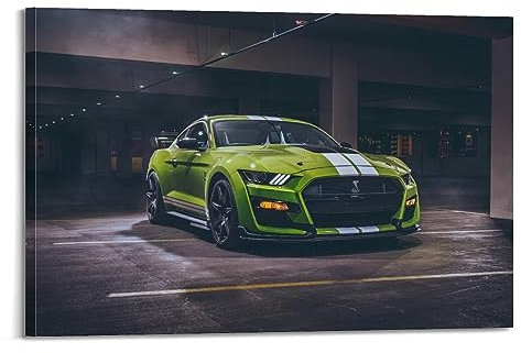 ALTUY Sportwagen-Poster für Ford Mustang Shelby GT500, dekoratives Gemälde, Leinwand, Poster, 30 x 45 cm