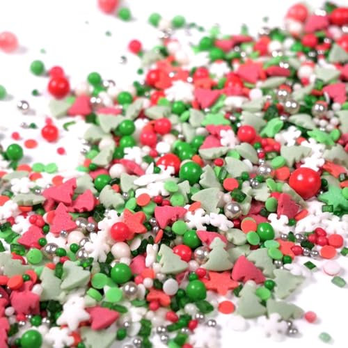 Streuselheld Weihnachtszauber 40g Streusel zum Dekorieren und Verzieren von Gebäck aller Art wie Torten Kuchen Keksen Zuckerstreusel