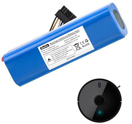 Beefix 6500mAh Batería de Repuesto para Conga 5090 6090 6490 y 7090 5490 14,8 V Li-Ion batería aspiradora robótica