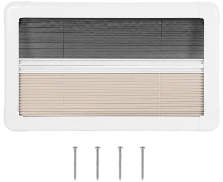 Wohnmobil-Innenfenster-Rollo, KIMISS 24 X 12 Zoll Wohnmobil-Fenster-Rollo mit Bildschirm, Wärmeisolierter Sichtschutz, Plissierter Sonnenschutz für Wohnmobil, Wohnwagen,