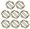 QUARKZMAN 8 Stück Metall Verstellbare Schieber Schnallen, 30mm Gurtband Rollenstift Clip Schnalle Tri Glide für Weste, Anzug, Taschen Ersatzteil (Bronze)