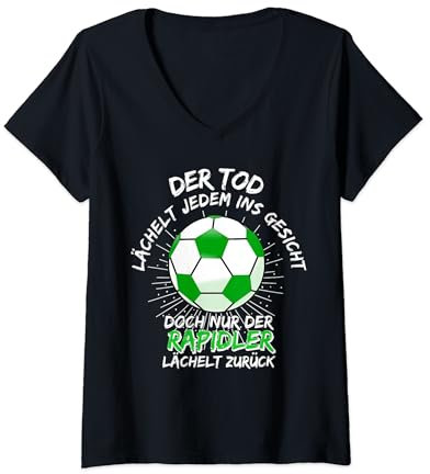 Damen Dialekt Spült / Rapid spült / Fußball rapid / Dialekt oida T-Shirt mit V-Ausschnitt