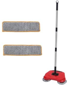 Spazzatrice per pavimenti con spinta manuale,Spazzatrice per tappeti con spinta manuale ，Scopa per tappeti non elettrica Utilizzato a casa e in ufficio per rimuovere sbucciature o ritagli di carta