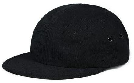 Clakllie Cord 5 Panel Cap Basecap Herren Flat Brim Baseball Cap Verstellbar Snapback Cap Polo Dad Cap Vintage Skateboard Cap UV-Schutz Weich Cap
