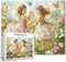 Zwei niedliche kleine Feen Jigsaw Puzzle, Fee Mädchen mit Schmetterlingen Blumen 1000 Stück Jigsaw Puzzles für Erwachsene Puzzles HD Qualität Fantasy Puzzle Geschenk, Familienaktivität für Spielabend