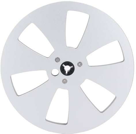 Tonband-Leerspule 1/4 7 Zoll Metall/Aluminium für TEAC-Tonbandgerät-Eröffnungsmaschinenteile (Silber)