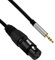 Cable Micrófono XLR Hembra a 3,5 mm para videocámaras,Cable XLR a Mini Jack, XLR To Jack Cable de Micrófono,Compatible con Videocámaras,Cámaras DSLR y Dispositivos de Grabación de Computadora,1 Metro