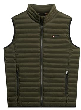Superdry Herren Fuji Lite Weste Surplus Goods Olivgrün XXL