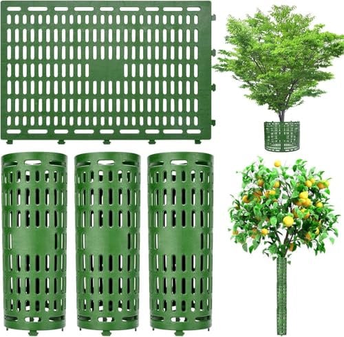 LZMDISU Tree Trunk Protector, 3 Pack Tree Trunk Protector Guard, Expandable Tree Wraps to Protect Bark, Tree Bark Protector, Great Protection from Deer, Trimmers, Mowers, Animals (Green)