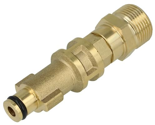 vhbw Adaptador Bayoneta a Rosca M22 Compatible con Bosch Aquatak 1250 Plus, 1200 Plus, 1500 Plus hidrolimpiador - con Acoplamiento rápido