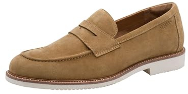 Tamaris Herren Loafer flach Leder, braun, 46 EU