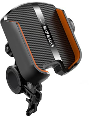 UNNESTAR Motorcycle Phone Mount Holder– Universal Elasticity Phone Holder for Bicycle ATV Handlebar 360° Rotatable Anti-Shake