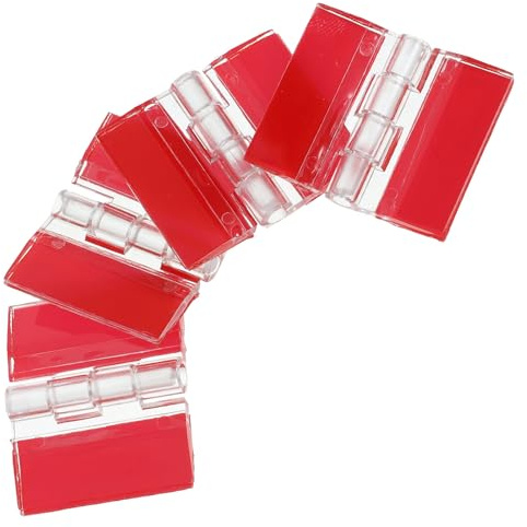 KALLORY 4pcs Acrylic Self-Adhesive Hinges 30x35mm Strong Glue Double-Sided Tape for Cabinet Doors, Furniture, Glass Replacement Hinges Suitable for Household Use