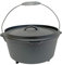 Cuisiland Seasoned 9 Quart Cast Iron Dutch Oven lip lid 3 legs