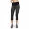 Formbelt Sport Leggings Damen 3/4 mit Hüfttasche für Handy | Laufhose Capri Dreiviertel 3 4 | Fitness Sport Tights Yoga Hose Sporthose Jogging Bunt Farbig schwarz-grau XXL