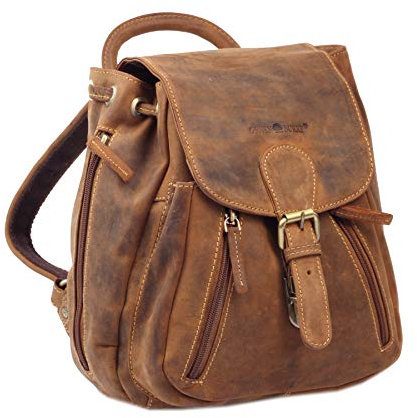 Greenburry Wanderrucksack Tasche Ledertasche Rucksack 28x28x12cm