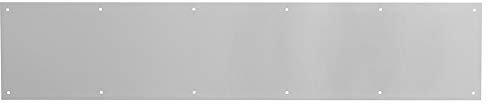 Prime-Line MP4837 Door Kick Plate, 6 x 34-Inch, Satin Nickel Aluminum, Pack of 1