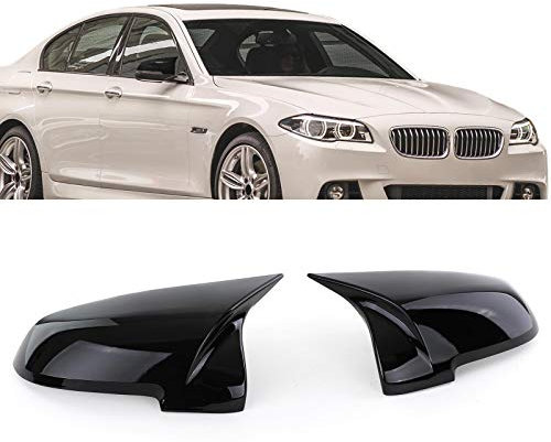 Austausch Spiegelkappen Schwarz Glanz passt für BMW F10 F11 F06 F012 F13 F01 F02