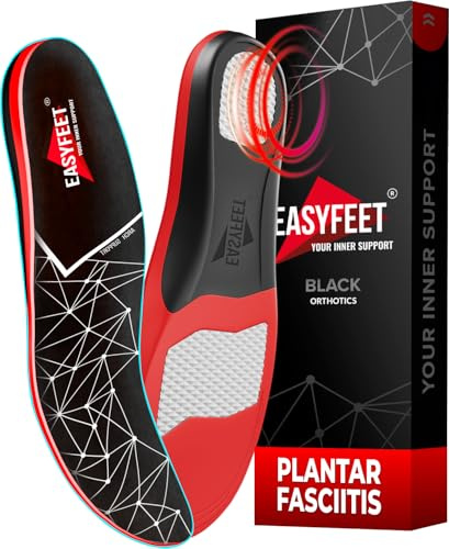 Plantar Fasciitis Insoles for Men & Women - High Arch Support Inserts