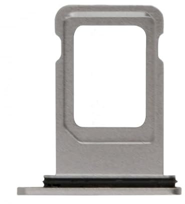 SIM-Karte für Apple iPhone 11 Adapter Seitenkarte Weiß Silber Grau