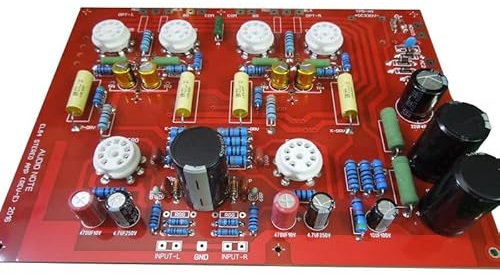 JINGERL Hi-End Stereo Push-Pull EL84 Impfstoff -Rohrverstärker PCB DIY Kit Ref Audio Note Pp Tafel (Color : Kit with capacitance)