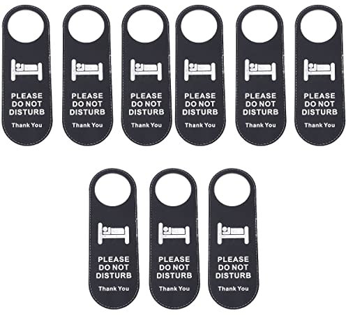 Zerodeko 9 Letreros de No Molestar para Colgar en La Puerta Letrero de Cuero para Colgar en La Puerta del Hotel por Favor Haga La Habitación Letrero de Recordatorio de Doble para
