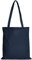 TEXXILLA Baumwolltasche - OEKO-TEX 100 zertifiziert | mit zwei langen Henkeln | 38x42cm | Jutebeutel | Einkaufstasche | unbedruckt, Farbe:dunkelblau
