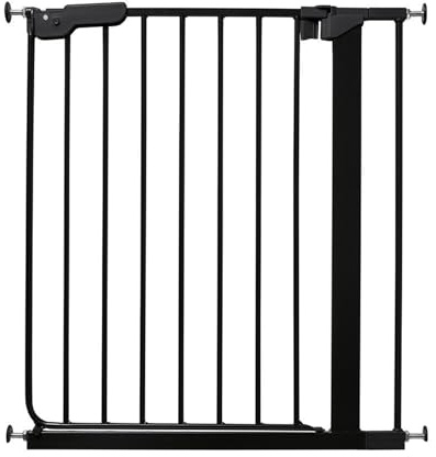 Bettacare Super Narrow Pet Gate, Black, 66.5cm - 74cm, Extra Narrow Dog Gate, Safety Barrier for Puppies and Pets