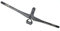 Carbon Fiber Integrierte Vorbau Lenker Matte Oberfläche 28,6mm Riser Bar Vorbau Bar Breite Mountainbike Lenker MTB Zubehör,Black,640mm