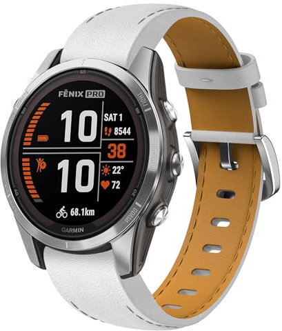 TOPsic Fenix 7S Armband Leder, 20mm Ersatzarmband Leder Armband für Garmin Fenix 5S, Fenix 5S Plus, Fenix 6S, Fenix 6S Pro, Fenix 7S Sapphire Solar, Fenix 7S, Fenix 7S Solar