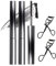 Nour Iron Wand Mascara, Nour Iron Mascara, Nour - Iron Wand Mascara, Iron Wand Mascara, Metal Rod Mascara, 3D Curling Iron Mascara, wasserfest, flockensicher, langlebig (2black)