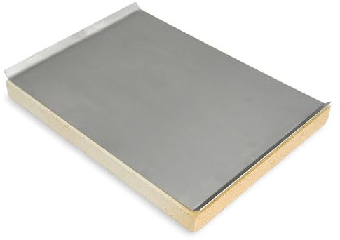 Pizzastein Edelstahlblech Rechteckig [40x30x3 cm] - Passend für Weber Genesis Grill, Grillzubehör - Für leckere Pizza vom Grill - Weber Grill, Zubehör, Ersatzteile